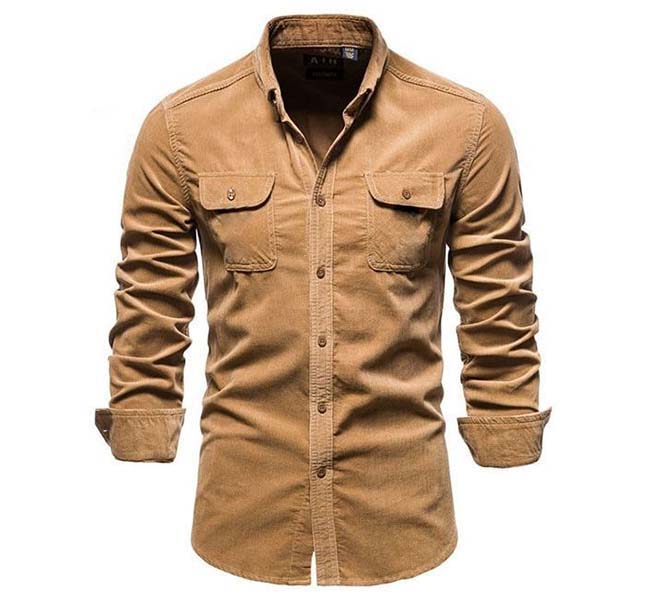 Full Sleeve Corduroy Shirt for Men - BRS-CT22