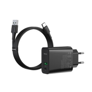 Baseus Speed PPS Quick Charger Sets U+C 30W EU VOOC Edition (TZCCFS-H01) – Black