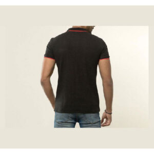Alternative view of Black Polo T-shirt for Men – PL 41