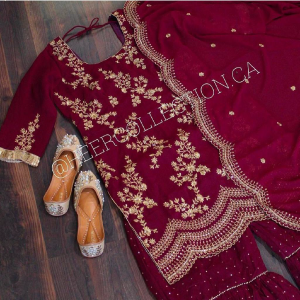 Alternative view of LAUNCHING NEW DESIGNER PARTY WEAR LOOK NEW SHARARA