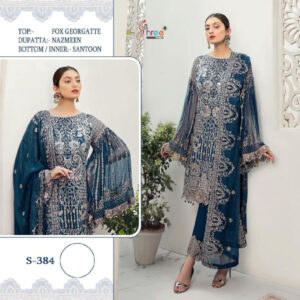 Alternative view of SHREE FABS S 384 PAKISTANI SUITS MANUFACTURER SURAT