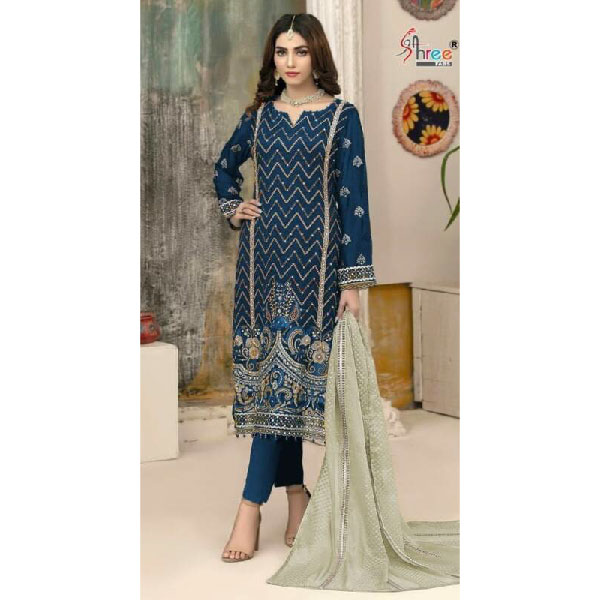 SHREE FABS S 410 B PAKISTANI DRESSES WHOLESALER