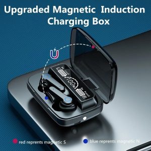 Alternative view of M19 Earbuds TWS Earphone Touch Control Wireless Bluetooth 5.1 Headphones LED Display